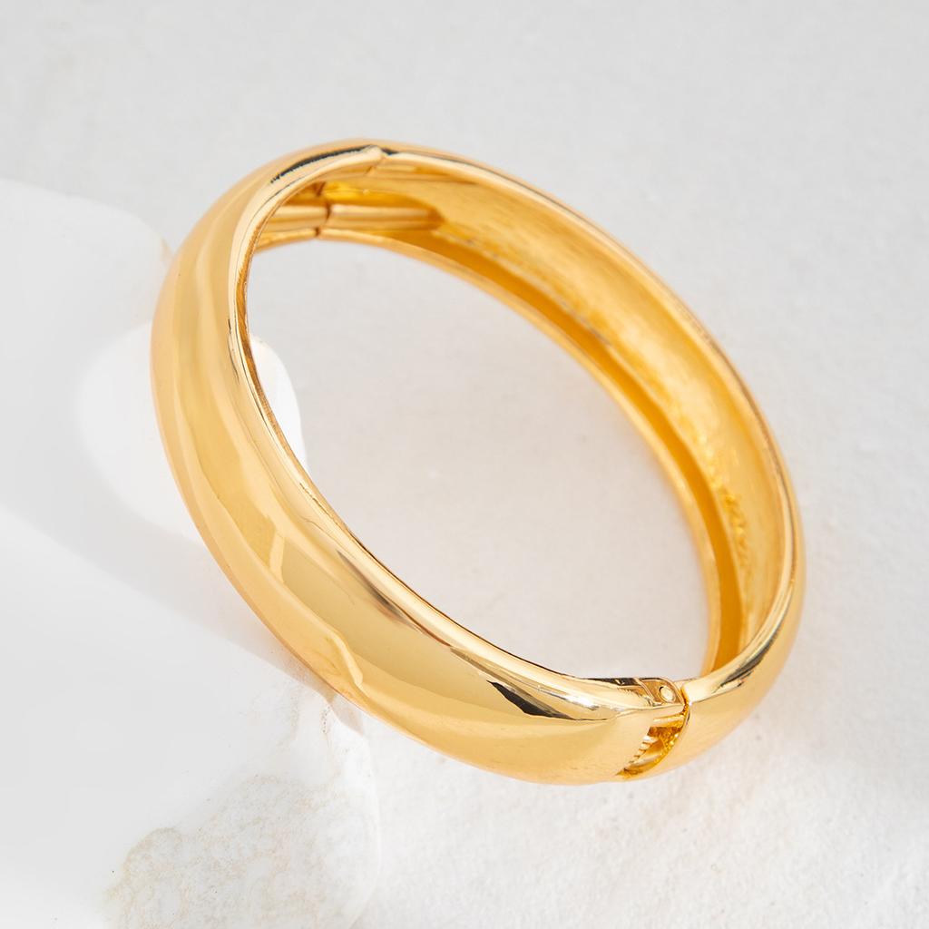 Fashion Metal Glossy Water Drop Spring Buckle Bracelet Female, Hip Hop Wind Geometric Irregular Bracelet