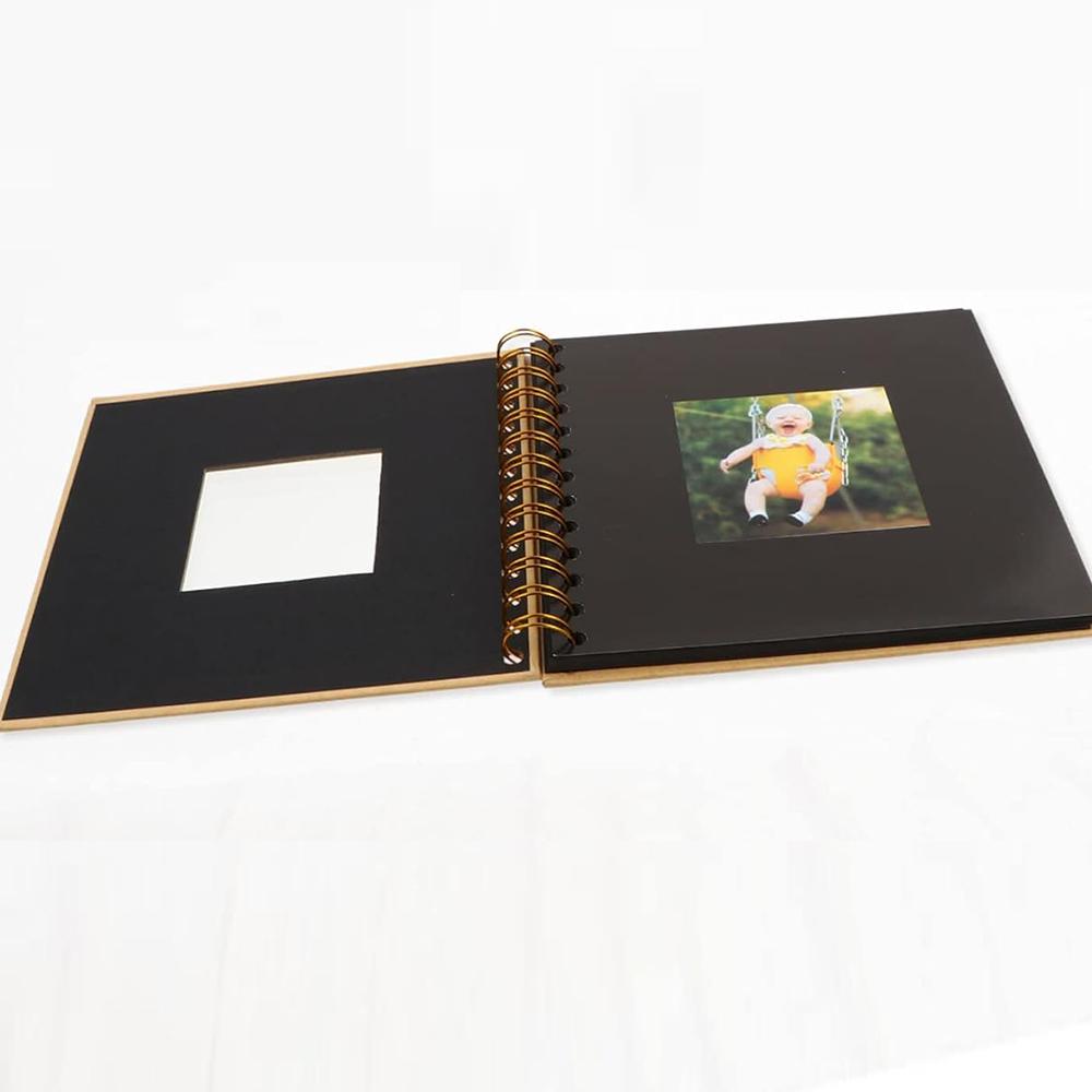 Scrapbook Photo Album Memory Book Paper for Travel Wedding Anniversary Christmas Gifts Baby Shower Memories