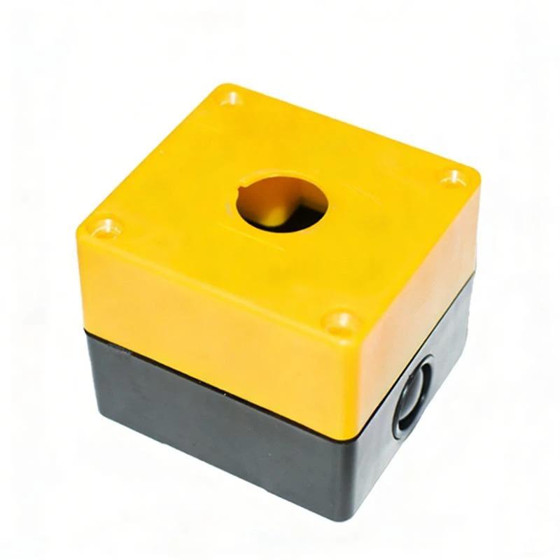 1 Set Waterproof Safety Stop Push Button With Rain Cover 10A Emergency Stop Button Switch Box For Industrial Machine
