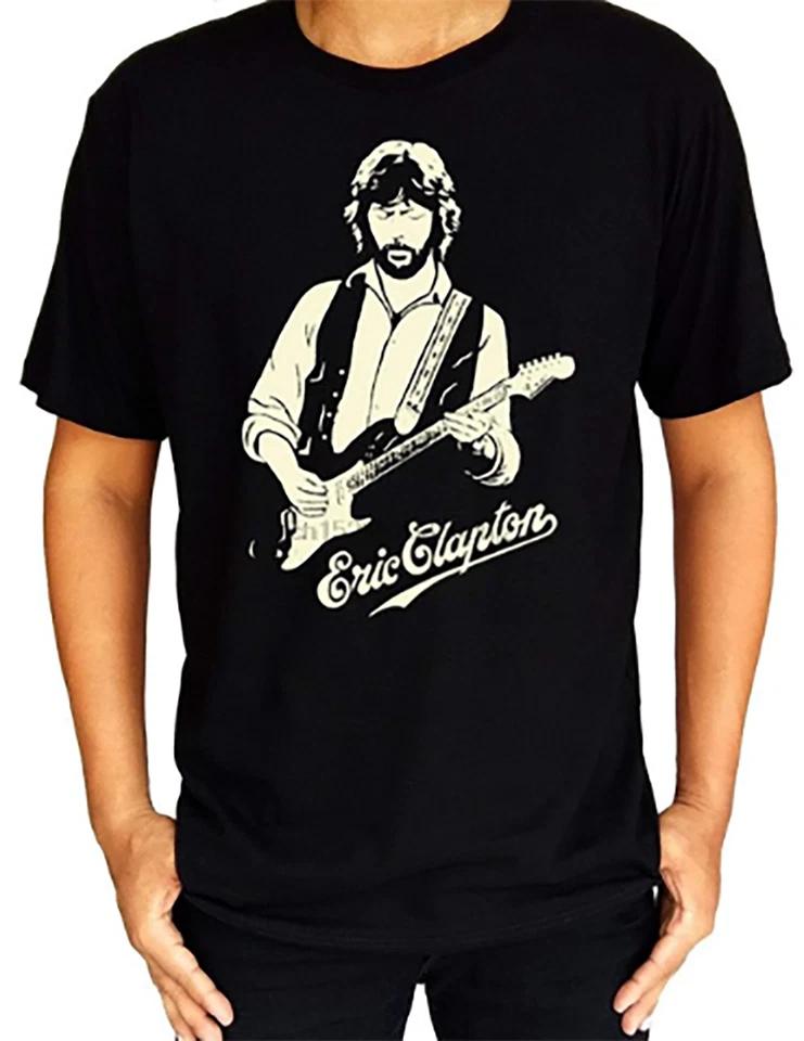 Eric Clapton Men T-shirt Black Short Sleeve All Sizes S-5XL 2F401 S