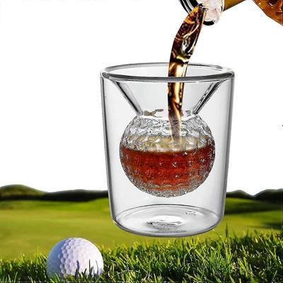 Golf Whiskeyglas met Golfbalvorm