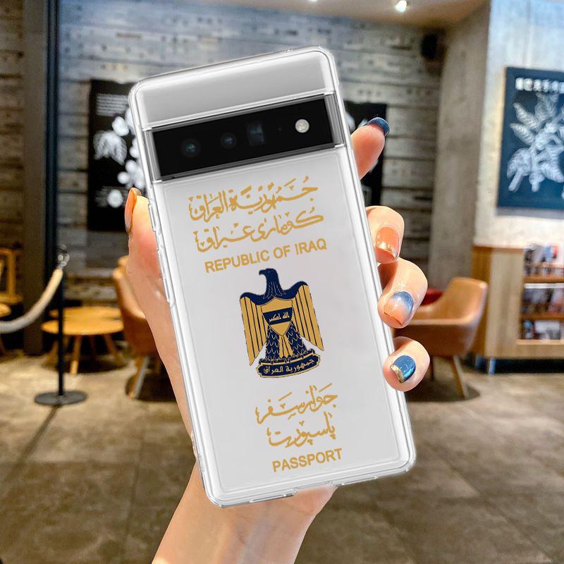 Saddam Hussein Iraq Flag Phone Case For Google Pixel 8 7 6 Pro 6A 5 4 5A 4A 3A XL 5G Silicone Shockproof Soft Clear Cover Fundas