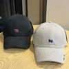 New Trendy Brand Letter Embroidery Frayed Baseball Hat for Women Casual Fashion Versatile Sun Visor Peaked Hat for Men