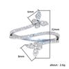 Small Fresh And Light Luxury Ring For Women, High-End Butterfly Personalized Index Finger Ring, Three-Layer Closed Female Ring.