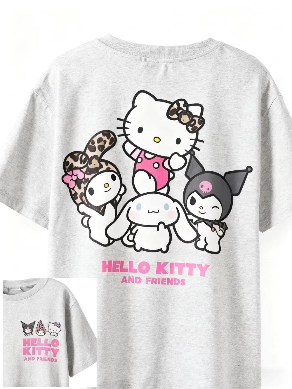 

Summer 2026 Haribo Friends Leopardprint Sweet Cool Theme Cotton Print Womens Tshirt Outdoor Sports S