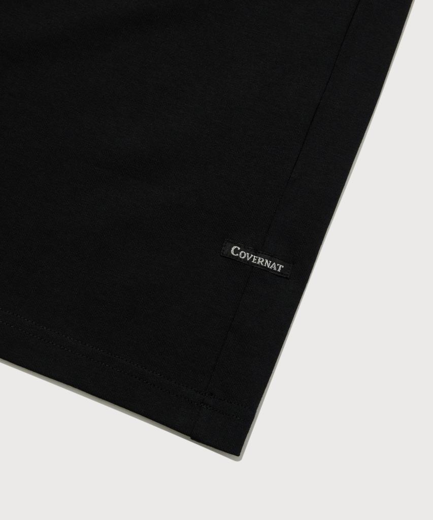 COVERNAT Center Logo T-Shirt Black