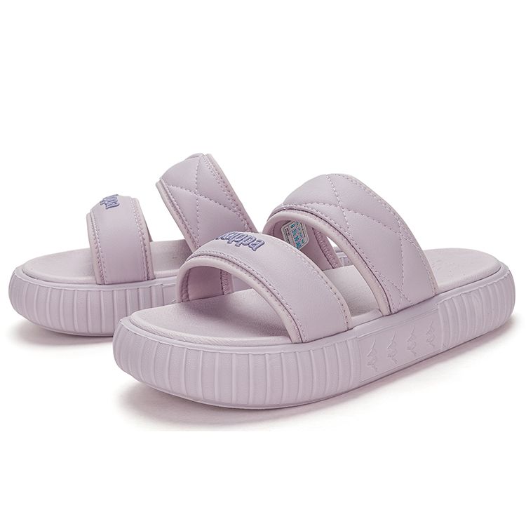 Kappa Comfortable Casual Stitching Non-Slip Wear-Resistant Slide Sandals Women Footwear Purple K0D45LT02D-4702