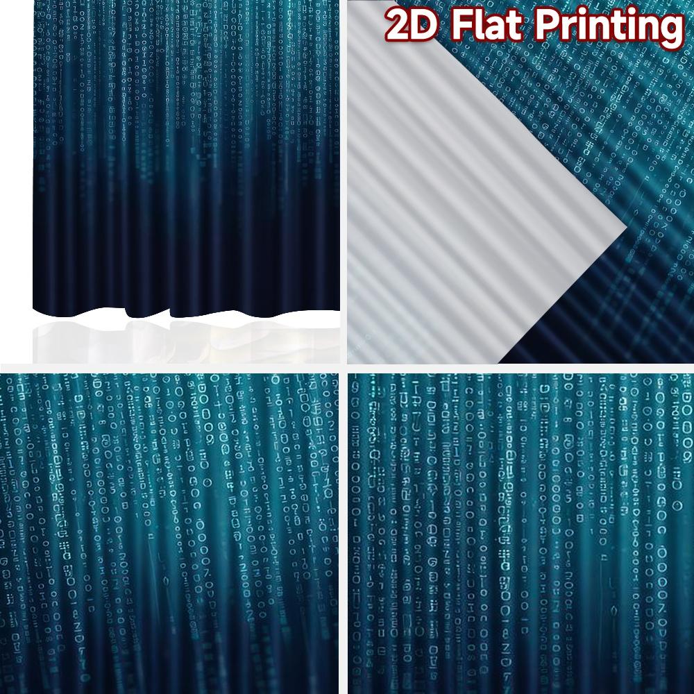 2D flat Photography Backdrop Party Backdrop Falling Digital Code Lines 100% Polyester Family Party Decoration Perfect for