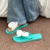 Summer Butterfly Orchid Flip Flops, Women's Sweet Vacation Style, Seaside Beach Sandals, Flip Flops, Flip Flops for Wearing Flat Shoes On The Outside