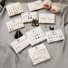 Fashion Simple Set Earrings Creative Creative Elephant Pearl Earrings Female Earrings Nine Plaid Earrings