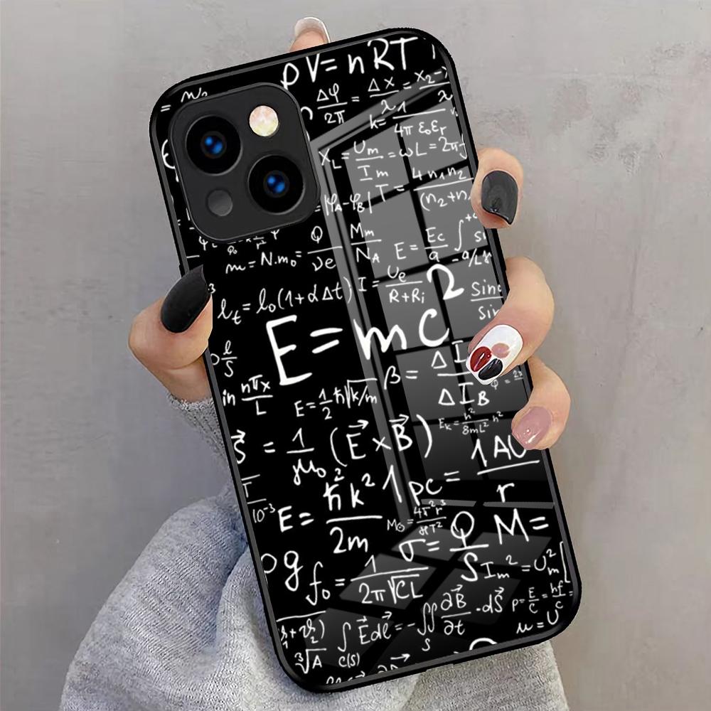 

Mathematical Formula Phone Case For IPhone 17 Pro Max 16 15 14 Pro Max 13 11 X Xs Xr 8 7Plus Glass Cover iPhone 14 Pro