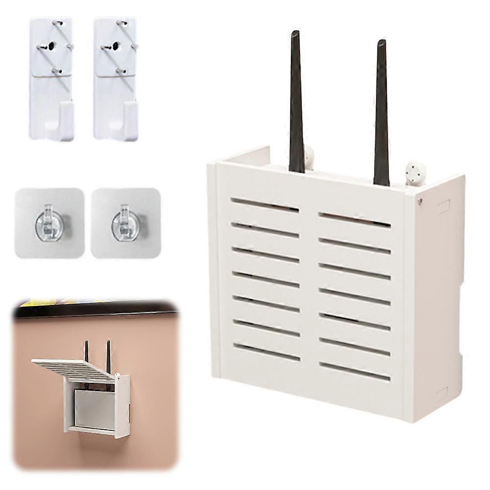 Storage Box No-Drill Home TV Set-Top Box Holder Wall Mounted Wifi Storage Bracket