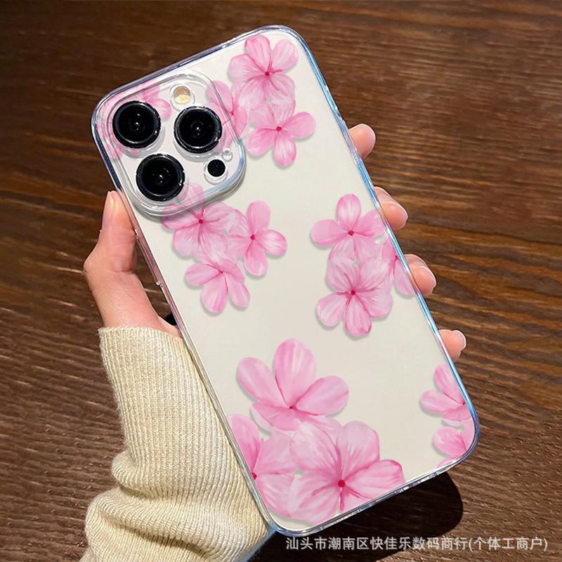 Full screen floral application iPhone16plus Apple 11/12/13/14/15Promax mobile phone 17 case