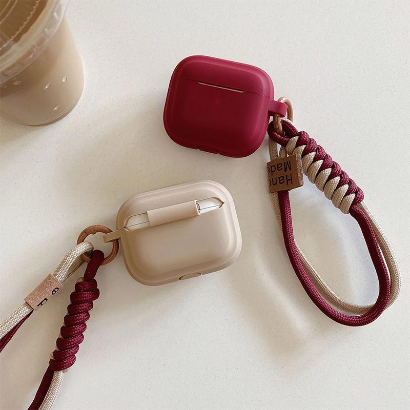 Airpods 4 Case Bluetooth Earbuds Protective Cover For Apple Pro 3 Airpods 3 Pro2 Pro 2 Funda Soft Silicone with Smile Hand Strap