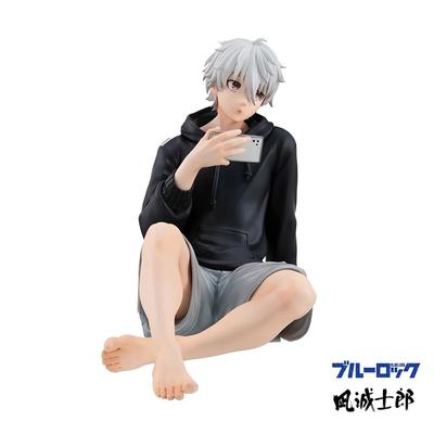 9cm Nagi Seishiro Figurine Cute Anime Blue Lock PVC Miniatures Ornaments Japanese Manga Model Doll Toys Garage Kits GK Figure