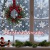 Christmas Wreath With Bow 10 Inch Artificial Holiday Decorations Rustic Wreath Ornament For Front Door Indoor Wall Window Mantel