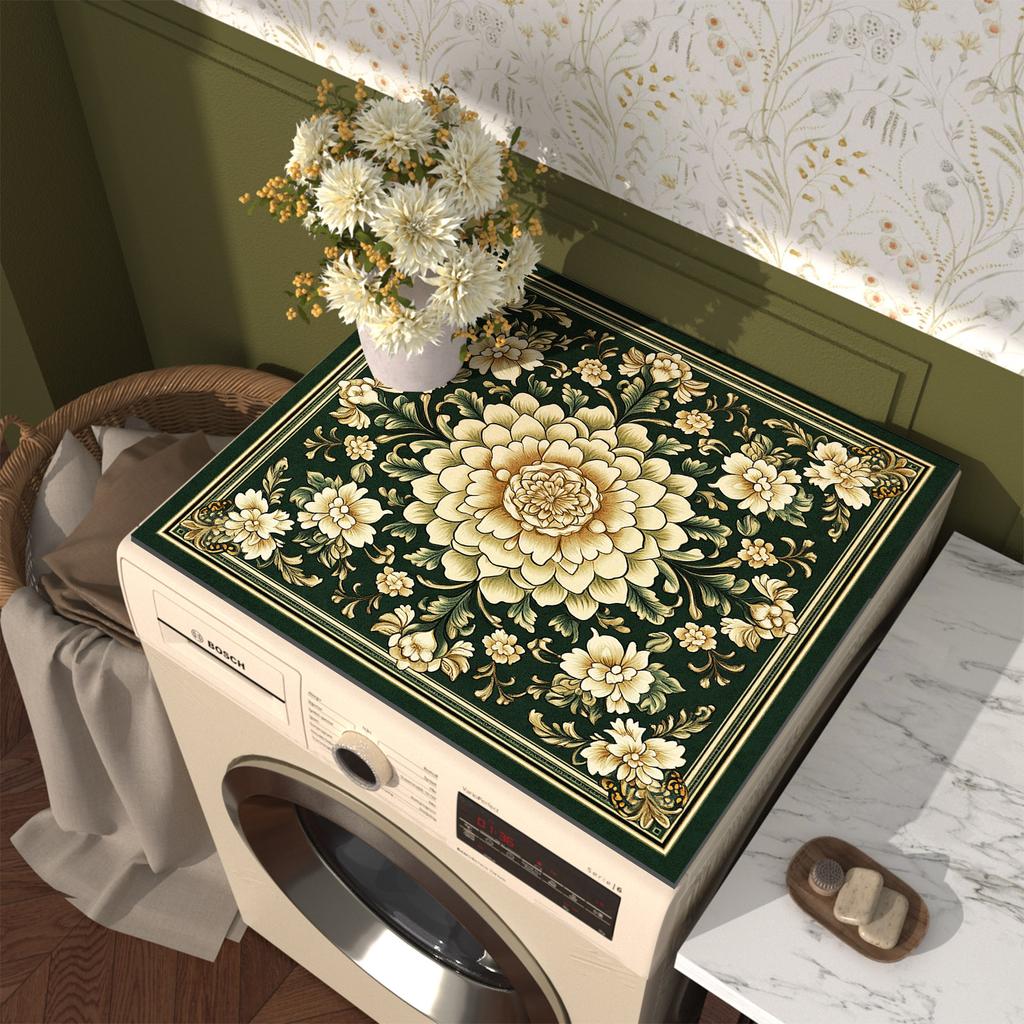 Washing Machine Cover Mat Washer Dryer Cover Pad Coffee Drain Pad Table Placemat Splash Proof Dry Anti Slip Pads Insulated Mats