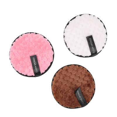 3 Stück Make-up-Entfernungspuff Wiederverwendbarer Make-up-Schwamm Mikrofaser Gesichtsreinigungstuch Tuchpad #1