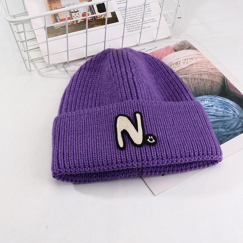 Women's Autumn and Winter New Dopamine Wool Hat Korean Versatile Knitted Hat Student Outdoor Warm Face Showing Small Cold Hat