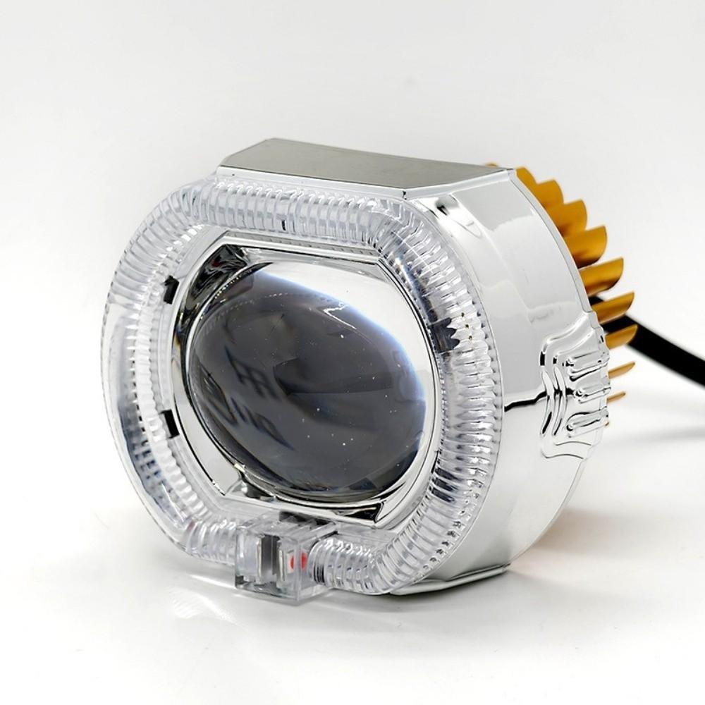 2.5inch Car Motorcycle Headlight Waterproof Driving Fog Lamp DRL Dual Halo Lamp  Electric Bike
