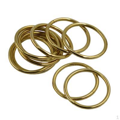 10 Set 40mm Dayanıklı Halka Pirinç Yuvarlak Kilitli Halkalar - Tokaları Birleştirmek İçin Mükemmel,