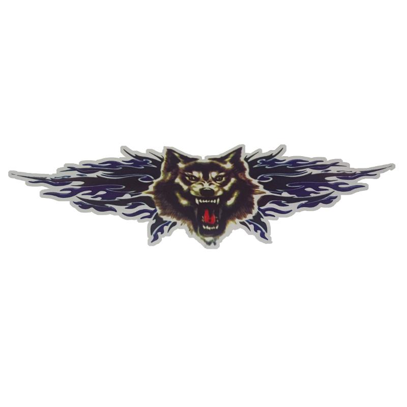 

Car Sticker Aggressive Wolf Flame Car Sticker Waterproof Vinyl Decal for SUV Body & Rear Window Racing Style Decoration