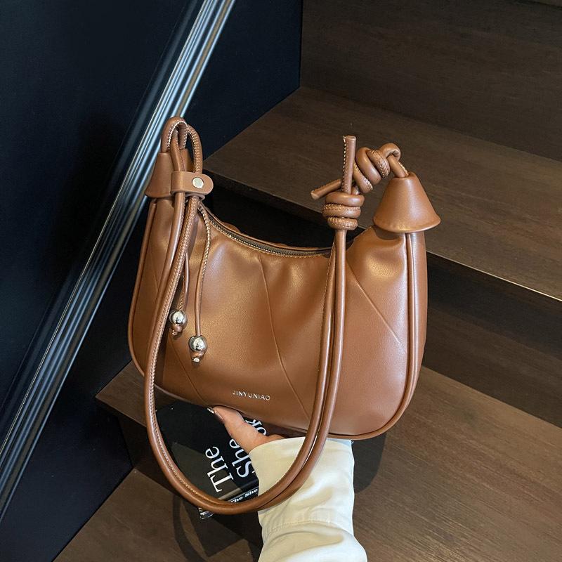 Customized original design bag women's new trendy dumpling bag shoulder armpit bag commuter large capacity armpit bag