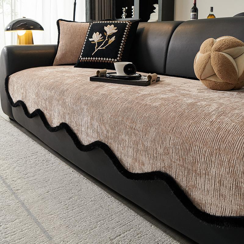 

Irregular Special-Shaped Sofa Cushion New Four-Season Universal Light Luxury High-End Leather Sofa Seat Cushion Cover 70*70cm