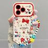 iPhone17 Pro Case 2026 New Year Style: Apple 16 Silicone Heart Bow Cat Design, Full Coverage