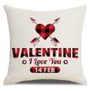 Valentine's Day Pillow Cover New Letter Love Sofa Cushion Cover Short Plush Cushion Pillow