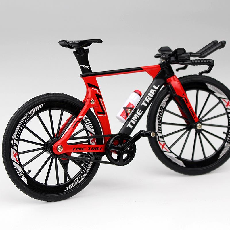 Mini Mountain Bike Toys 1:10 Scale Model Metal Alloy Bicycle Diecast Finger Simulation Bicycle Home Decoration