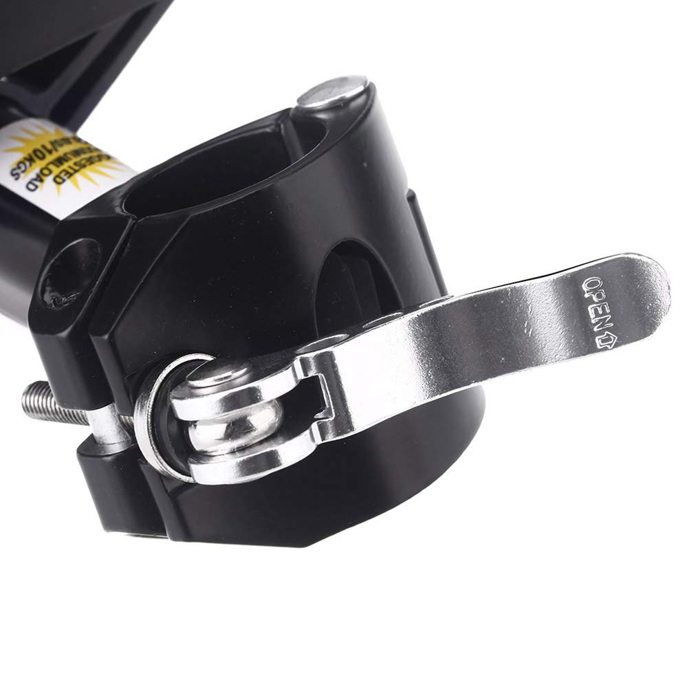 UPANBIKE Rear Rack, 22 lbs Capacity Mountain Bike Rear Rack, Adjustable Length, Seatpost Mounted Luggage Carrier with Quick Release