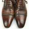 USED/Queen Classic Made In Japan Long Nose Straight Tip Business Shoes Brown Size 40 (25.0)