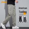 Men's Loose Straight-Leg Cotton Blend Cargo Pants