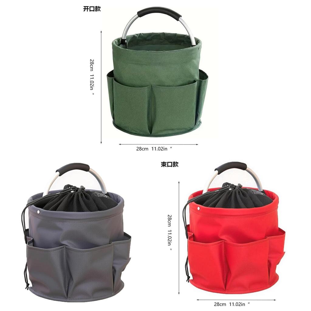 Oxford Cloth Collapsible Camping Basket With Multifunctional Storage For Outdoor Picnic And Home Organization