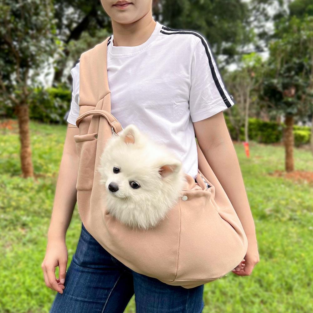 Comfortable Dog Bag Pet Crossbody Shoulder Bag Portable Outdoor Travel Cat Puppy Sling Carrier Bag Pet Carrying Supplies