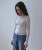 VEM.VER Button Point Bustier Layered T-Shirt_White