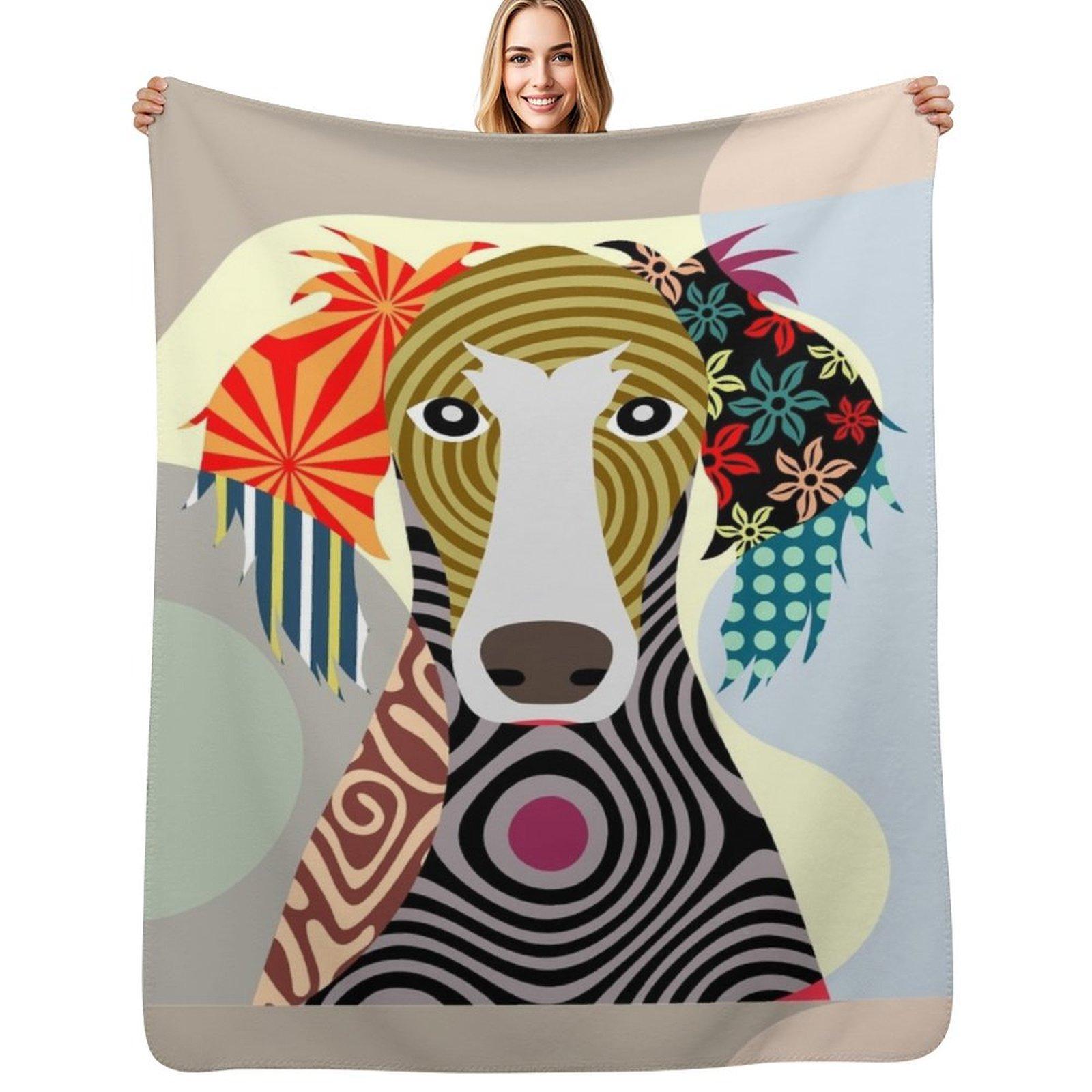 Saluki Throw Blanket Cozy Warm Blanket for Bed Room Decor 102x76cm(40x30in)