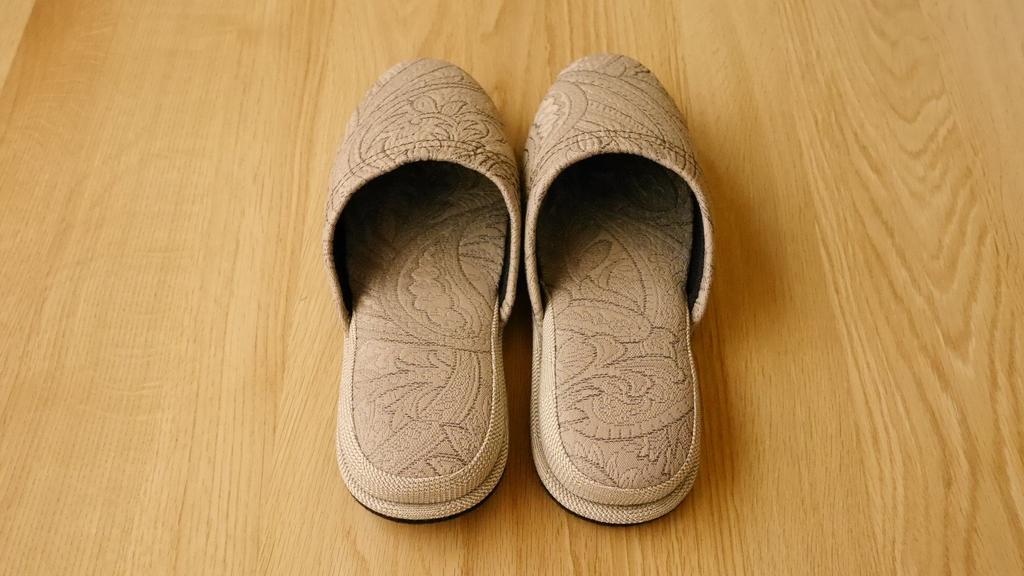 Set of 4 Guest Paisley Felt Outer 27cm Chausse' Slippers, Design, Sole, Year-Round Use, 7a33-4, Dimensions