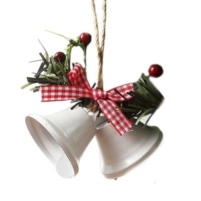 Holiday Bells Ornament Metal Bells Hanging Decoration for Christmas Tree Door Window Indoor and Outdoor Holiday Ornament