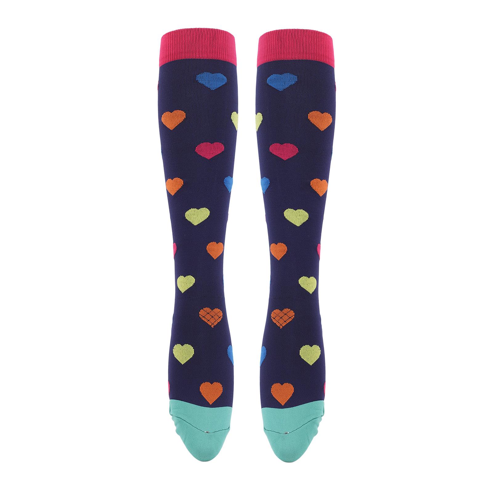 

1 пара компрессионных носков, улучшающих кровообращение и уменьшающих отеки, дышащие компрессионные носки для бега