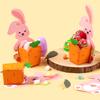 10/20pcs Cute Rabbit Carrots Paper Candy Boxes Cartoon Bunny Sweets Basket For Happy Easter Party Gifts Decoration Packaging Box