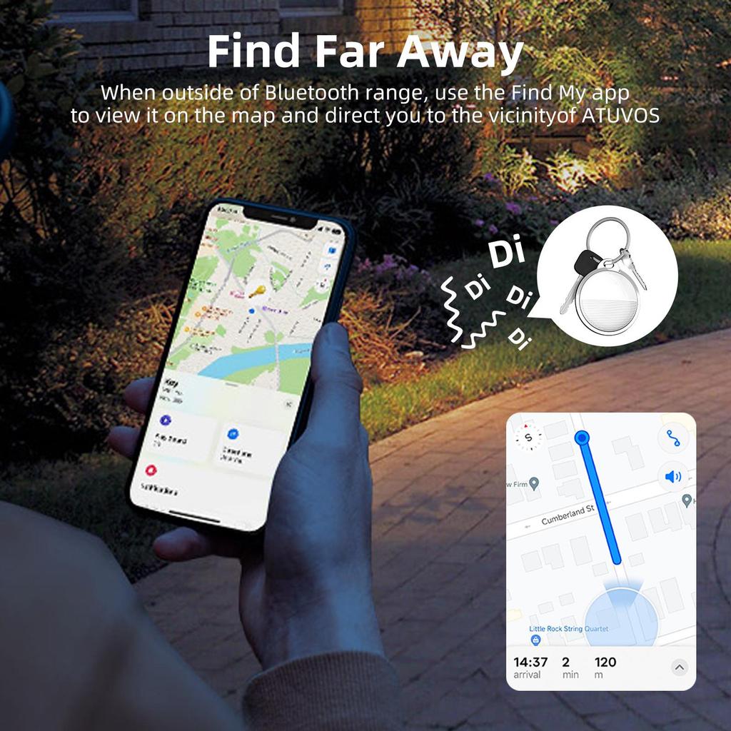 Apple Certified Bluetooth Pet Finder: Global Positioning & Anti-Loss Device, Compatible with Find My.