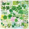 Lucky Clover Green Plant Element DIY Hand Account Stickers for Students Stationery Phone Shell Material Decoration Poster