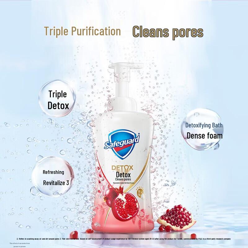 Safeguard Renewing Red Pomegranate Bubble Shower Gel