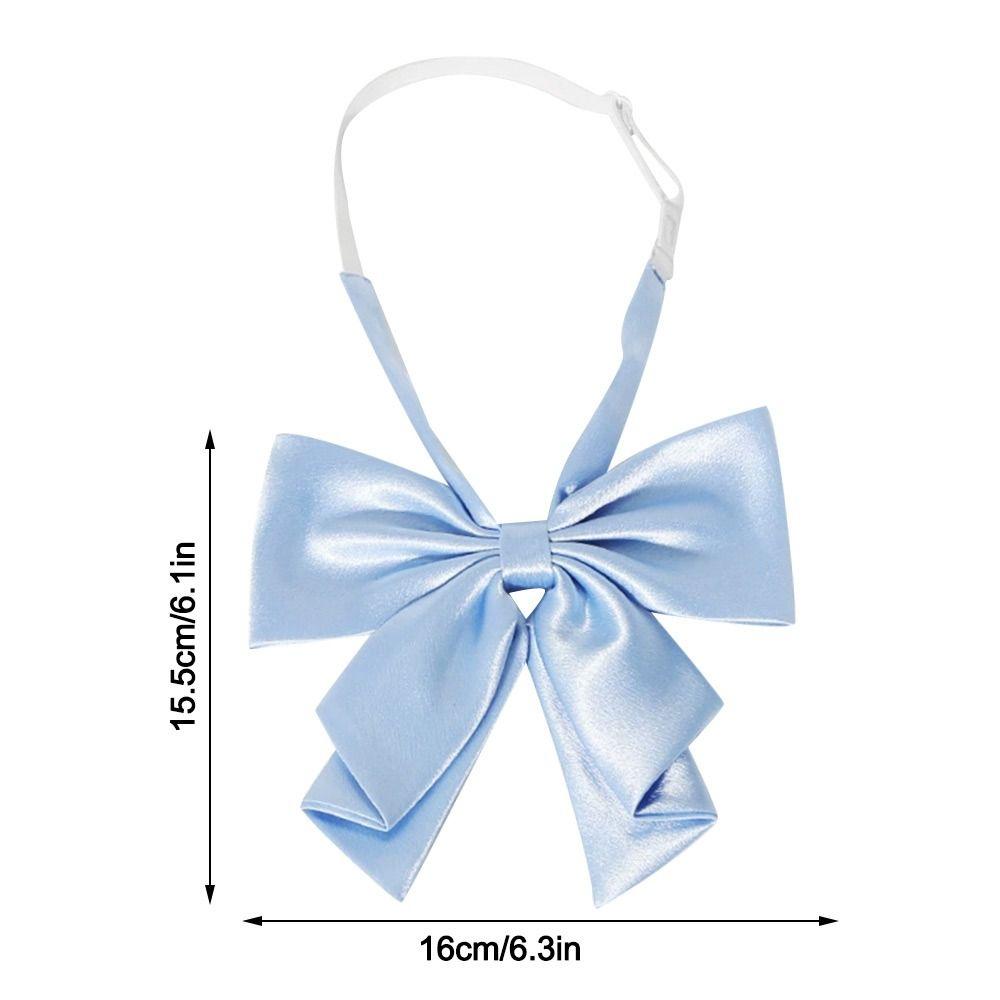 Fashion Uniform Sailor Suit Collar Bowknot Oversized Swallowtail Bowknot  For Women College Girls