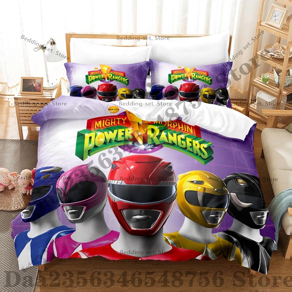 Comforter Personality Mighty Morphin Bedding Set Single Twin Full Queen King Size Bed Set Kids Bedroom s Anime Bed