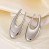 European & American Cold Style Metal Stud Earrings: Retro, High-End, Smooth Design with Personality Ear Cuffs