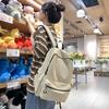 Schoolbag Korean Version Schoolbag, Girls, Junior High School Students, Travel Backpack, Simple Large-capacity Computer Bag, High School Student