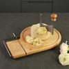 Cheese Curler Wheel Slicer Stainless Steel Cheese Shaver Cutter Hard Cheese Chocolate Beech Wood Base Flower Maker Tool